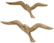 Drevená dekorácia na stenu Jayla 16x46 cm + 13x36 cm