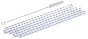 Simax Sklenená slamka 20 cm (6+1)