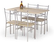 Jedálenský set FAUST kov/dub Sonoma