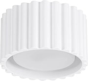 Stropné svietidlo Aura, 1x biele hliníkové tienidlo, (6 cm)