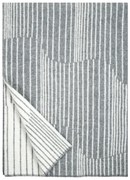 Vlnená deka Aurora 130x180, sivo-biela / Finnsheep