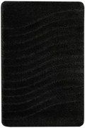 Kúpeľňový koberček Sara Black čierny, vlny