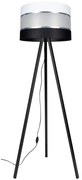 Stojacia lampa CORAL 1xE27/60W/230V wenge/čierna/biela/chróm