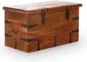 furniture-nabytek.cz - Masívna truhlica Merlin I z palisandra, lakovaná, hnedá – 94×48×50 cm