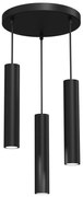 Luster na lanku RAITO 3xGU10/8W/230V čierna