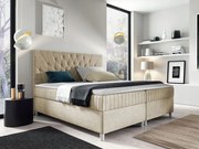 Manželská posteľ 180 cm Nolezi (svetlobéžová)