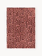 Ručne tuftovaný vlnený koberec's reliéfnou štruktúrou Monty