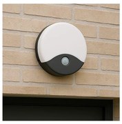 LED vonkajšie nástenné svietidlo s pohybovým senzorom LED/18W/230V IP44 antracit