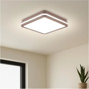Brilagi -LED vonkajšie stropné svietidlo BENE LED/24W/230V 26x26 cm hnedé IP54