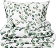 Matex Saténové obliečky Listy eukalyptu akvarel, 140 x 200 cm, 70 x 90 cm