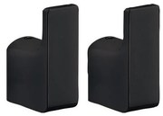 Gedy - SADA 2x Nástenný háčik PIRENEI matná čierna