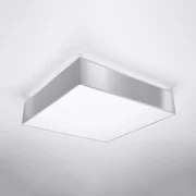 Stropné svietidlo Horus, 1x sivé plastové tienidlo, (biely plast), (45 cm)