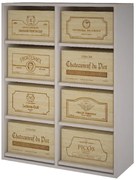 Expovinalia Regál na víno ARGANZA II Materiál a odstín: Borovice s bílým nátěrem