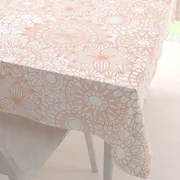 Biante Bavlnený obdĺžnikový obrus Sandra SA-275 Svetlo lososové mandaly na bielom 50x100 cm