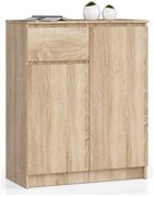 Komoda Kiara 80 cm 2 skrinky a 1 zásuvka dub sonoma