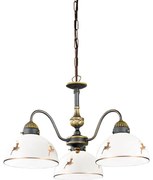 Kolarz 731.83.150 - Luster na reťazi NONNA 3xE27/75W/230V jelení, ružové zlato