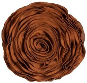 Zelený okrúhly vankúš v tvare kvetu Bella - Ø 40 cm