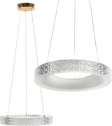 Toolight Toolight, LED závesné osvetlenie 40cm, 24W, 4000K, MS001-CP, ružové zlato, OSW-09610