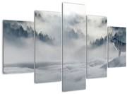 Obraz vlkov (150x105 cm)