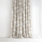 Goldea dekoračný záves - biele kvety 160x150 cm