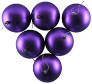 DECOLED Plastová guľa, hrúbka 10 cm, plsť, 6 x matná