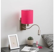 Brilagi - LED Nástenná lampa NUBILA 1xE27/25W/230V + LED/3W chróm/ružová