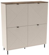 Skriňa EYCO 4D, svetlo béžová