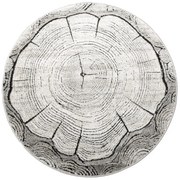 Koberec Matara P156A peň, sivý / béžový / krémový kruh