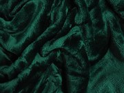 XPOSE® Mikroplyšová plachta Exclusive - tmavo zelená 180x200 cm