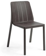 TIBERINA BISTROT záhradná stolička bez podrúčok terra