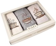 Utierky vaflové na riad coffe set 3 ks EMI