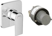 Hansgrohe Vernis Shape, sprchová batéria pod omietku, s telesom, chrómová, HAN-71662000