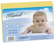 Bellatex Detské jersey prestieradlo, žltá, 60 x 120 cm