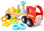 Drevený triediaci a stohovací kamión