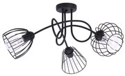 Stropné svietidlo Nuvola, 3x drôtené tienidlo (výber z 2 farieb), (mix 4 tvarov tienidla)