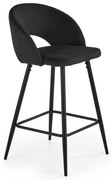 Barová stolička Barnes, čierna