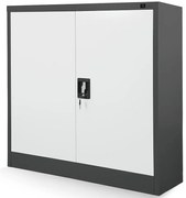 Kancelárska skriňa Beata kovová antracit/biela