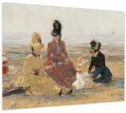 Obraz - Eugène Boudin, On the Beach, Trouville, reprodukcia (70x50 cm)