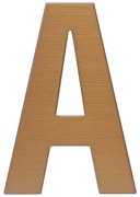 Domové písmeno RICHTER RN.120L (meď matná), A, RICHTER Meď
