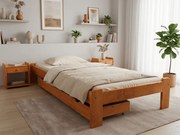 Posteľ Ada 90 x 200 cm, jelša Rošt: S latkovým roštom, Matrac: Matrac DELUXE 10 cm