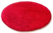 Koberec kruh SHAGGY červený