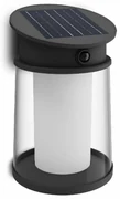 Philips Juda UltraEfficient solárne LED svietidlo so senzorom čierna, 3,2 W, 500 lm, 2700 K