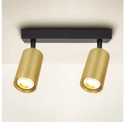 Brilagi - Bodové svietidlo SELE GOLDEN 2xGU10/30W/230V čierna/zlatá BG1006