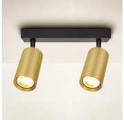 Brilagi - Bodové svietidlo SELE GOLDEN 2xGU10/30W/230V čierna/zlatá
