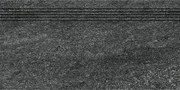 Schodovka Rako Quarzit čierna 30x60 cm mat DCVSE739.1