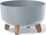 Plastový kvetináč na nožičkách DGRL300L 28,5 cm - svetlosivá