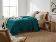 Zamatový prehoz na posteľ ASTRALIA, petrolejový Rozmer: 170 x 210 cm