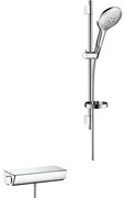 Hansgrohe Raindance Select S, sprchová súprava 150 3jet s termostatom Ecostat Select a sprchovou tyčou 65 cm, biela/chrómová, HAN-27036400