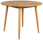 Okrúhly jedálenský stôl s doskou v dubovom dekore ø 100 cm Fabio – White Label