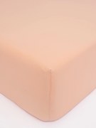 Jersey plachta do postieľky Classic 60 x 120 cm – lososová